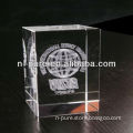 Logo Engraved 3D Laser Crystal Photo Cube